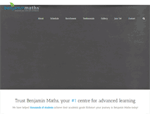 Tablet Screenshot of benjaminmaths.com